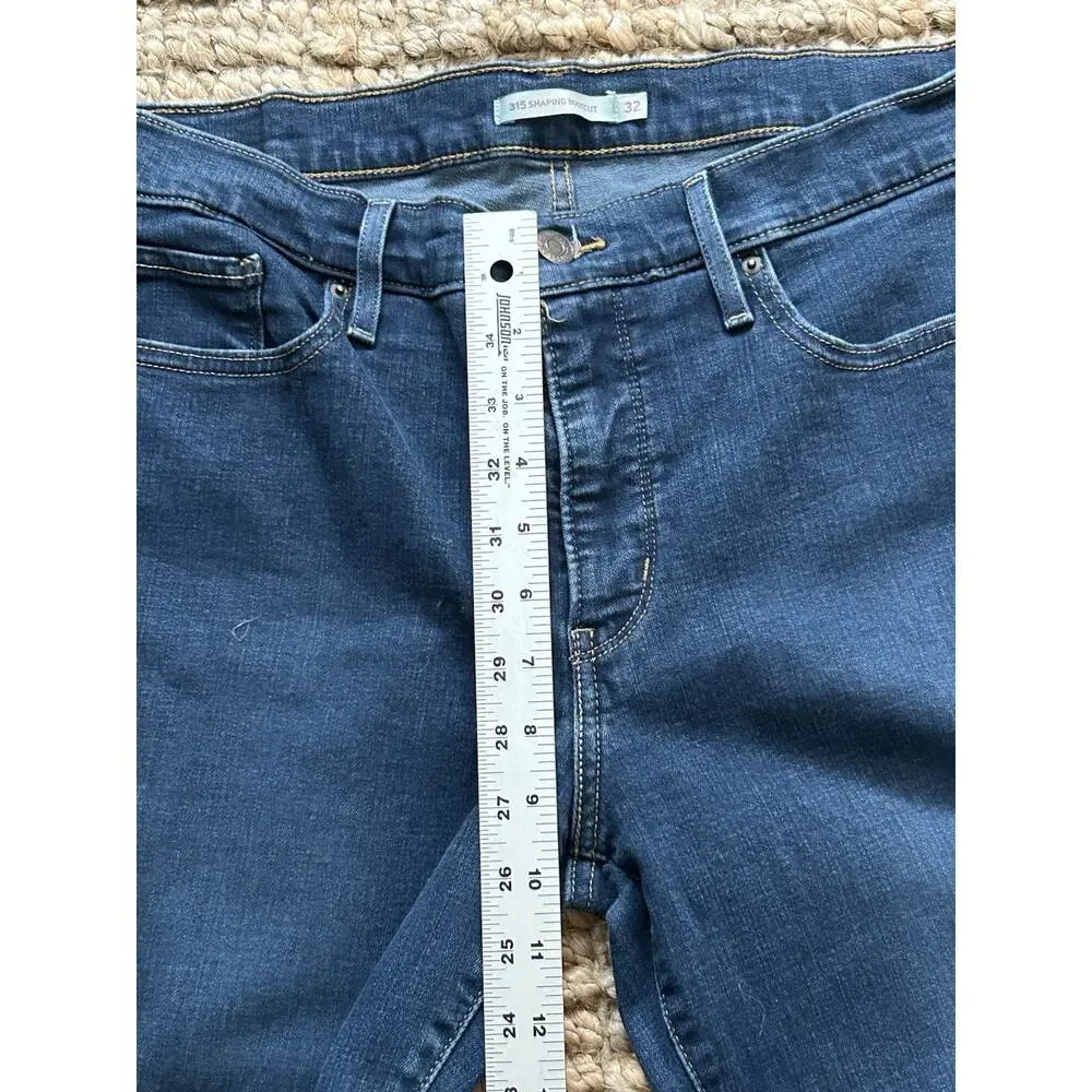 Levi's 315 Shaping Bootcut Jeans Women's Size 32 Blue Denim Stretch - Picture 6 of 7